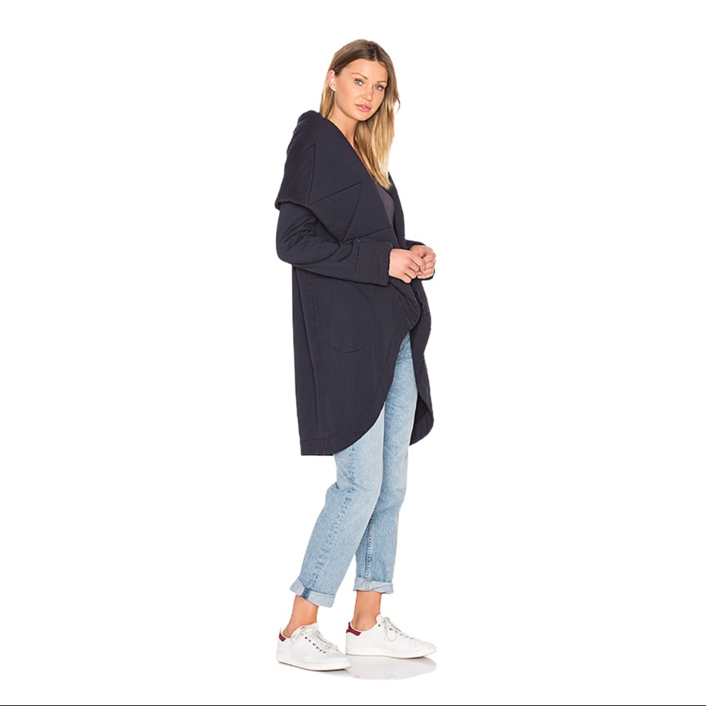 YOUNG FABULOUS & BROKE Gray Sandrine Cocoon Coat - Picture 2 of 8
